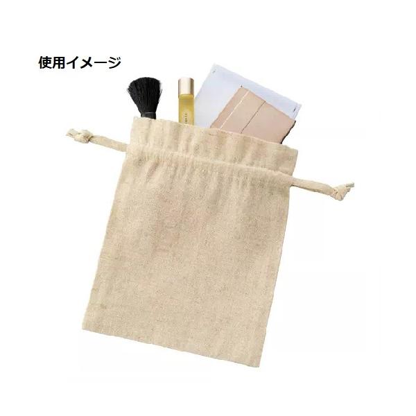 巾着 麻混生地 小さめサイズ 小物収納 コットンリネン巾着 Sサイズ