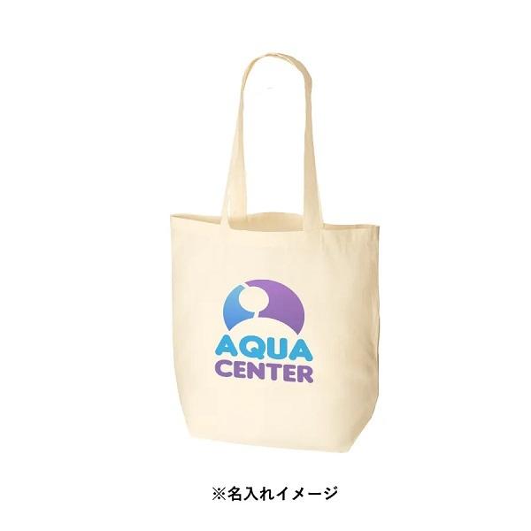オーガニックコットン エコバッグ SDGs 肩掛け マチ付 A4サイズ ノベルティ オーガニックコットンバッグ Mサイズ ナチュラル
