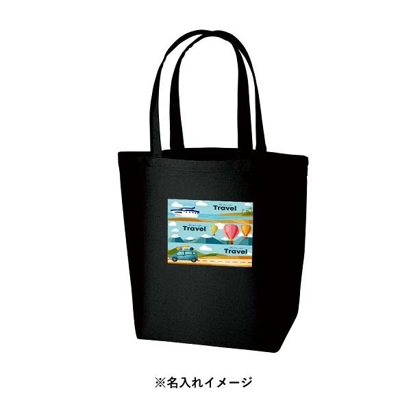 オーガニックコットン 10オンス オーガニックコットンキャンバストート Lサイズ 内ポケット ブラック