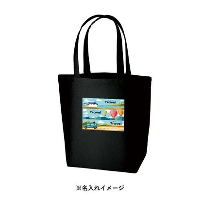 オーガニックコットン 10オンス オーガニックコットンキャンバストート Lサイズ 内ポケット ブラック