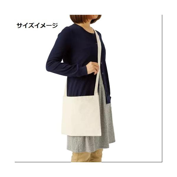 サコッシュ コットン A4サイズ サブバッグ 厚手コットンサコッシュ ナチュラル