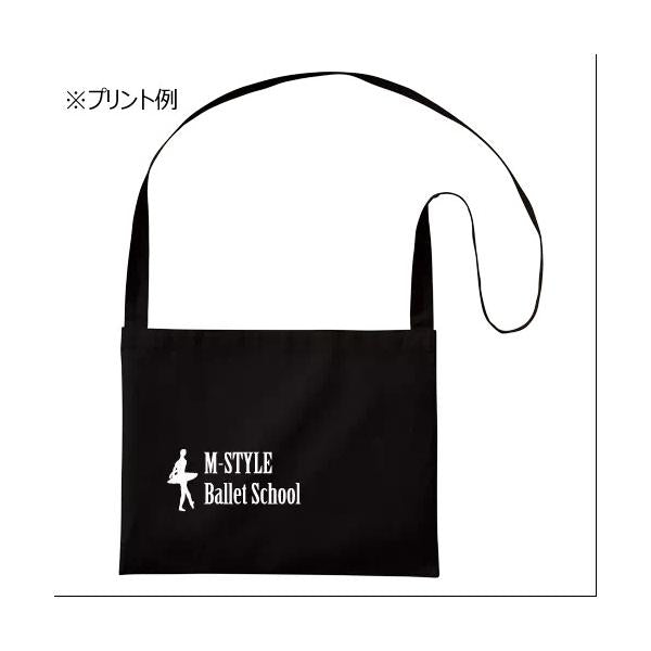サコッシュ コットン A4サイズ サブバッグ ノベルティ 厚手コットンサコッシュ