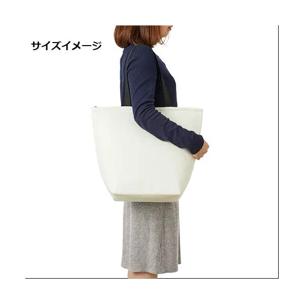 大容量保冷バッグ 幅広マチ エコバッグ 買い物バッグ ファスナー ノベルティ 小ロット 保冷ベーシックトート Lサイズ