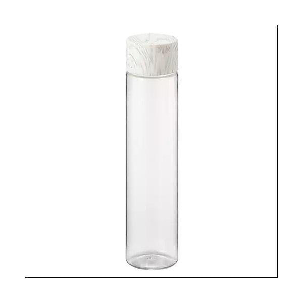 クリアボトル 340ml 木目調 マイボトル 水筒 ノベルティ 小ロット 木目調キャップスリムクリアボトル