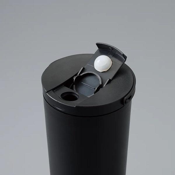 マイタンブラー 390ml ハンドル付 記念品 ノベルティ 小ロット フラットトップサーモハンドルタンブラー