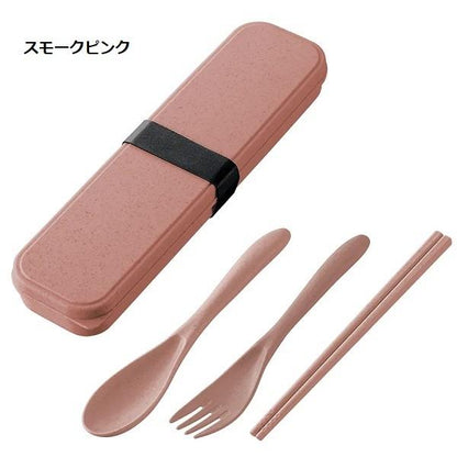 カトラリーセット 食器 エコ素材 プラ削減 記念品 ノベルティ 小ロット カトラリーセット バンブーファイバー入タイプ（3点）