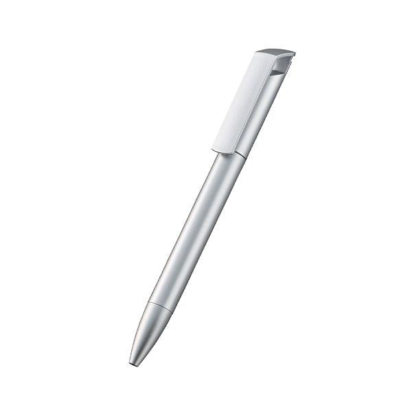 ボールペン 0.7mm スクリュータイプ エコ素材 おしゃれ文具 記念品 再生ABS メタリックスクリューペン