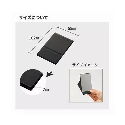 ステンレスミラー コンパクトミラー 手鏡 セルフケア 記念品 ノベルティ 折りたたみステンレスミラー