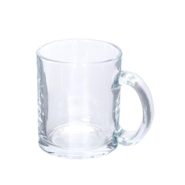 マグカップ 300ml グラス 食器 フルカラー印刷対応 ノベルティ 小ロット 昇華転写対応グラスマグ クリア