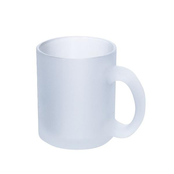 マグカップ 300ml グラス 食器 フルカラー印刷対応 ノベルティ 小ロット 昇華転写対応グラスマグ フロスト
