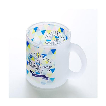 マグカップ 300ml グラス 食器 フルカラー印刷対応 ノベルティ 小ロット 昇華転写対応グラスマグ フロスト