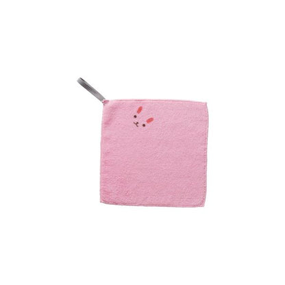 ハンカチタオル アニマル柄 プチギフト かわいい雑貨 記念品 ループ付 なかよしアニマルハンカチタオル