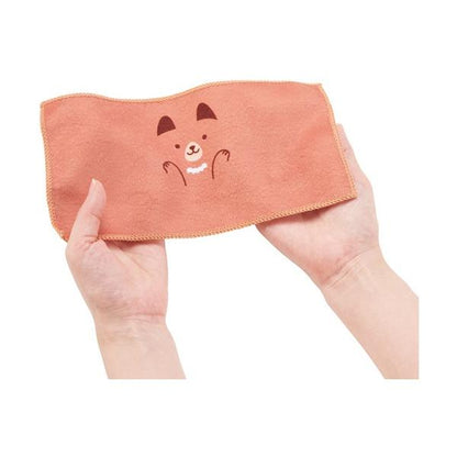 ハンカチタオル ハーフサイズ アニマル柄 プチギフト かわいい雑貨 記念品 おめかしアニマル ハーフハンカチタオル