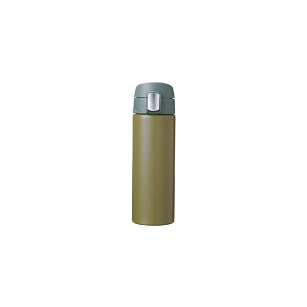 マイボトル 500ml ステンレス 水筒 ワンプッシュ アウトドアグッズ ノベルティ 小ロット ワンタッチ真空ステンレスボトル500ml