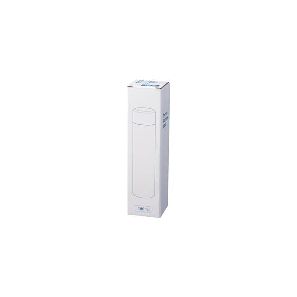 ステンレスボトル 180ml 水筒 ノベルティ 小ロット 真空ステンレスボトル180ml(ホワイト)
