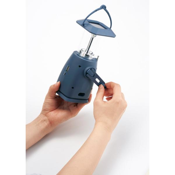 ランタンライト ラジオ 充電 サイレン 防災グッズ アウトドア 備品 ノベルティ 小ロット モシモニソナエル マルチ電源ラジオランタン