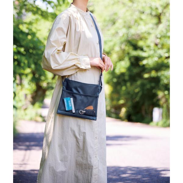 サコッシュバッグ スマホショルダー メッシュポケット付 ノベルティ メッシュポケットサコッシュ