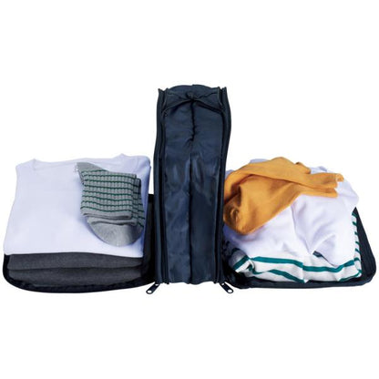 旅行バッグ 圧縮バッグ 収納バッグ 両面開き コンパクト 便利グッズ ノベルティ 小ロット ツアライズ 両面開く！トラベル圧縮バッグ
