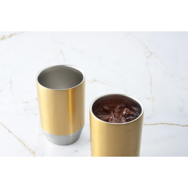 真空ステンレスタンブラー 400ml 2個組 ギフトボックス入り 記念品 ノベルティ 小ロット グランゴールド 真空タンブラーペアギフト
