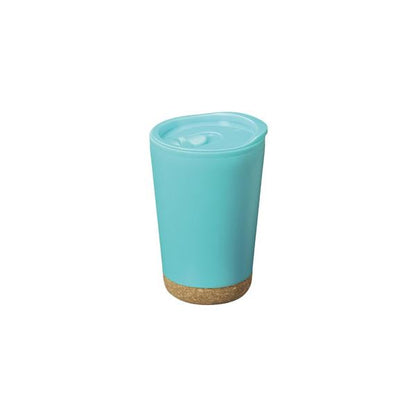 二重構造タンブラー 260ml フタ付 コルク底 滑りにくい 樹脂製 軽量素材 かわいい ノベルティ 小ロット コルック 二重構造タンブラー