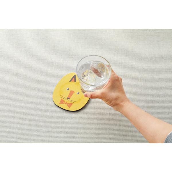 コースター 珪藻土 グラス コップ 敷物 吸水 速乾 キッチン雑貨 かわいい プチギフト アニマルメリー 珪藻土ソフトコースター