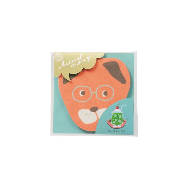 コースター 珪藻土 グラス コップ 敷物 吸水 速乾 キッチン雑貨 かわいい プチギフト アニマルメリー 珪藻土ソフトコースター