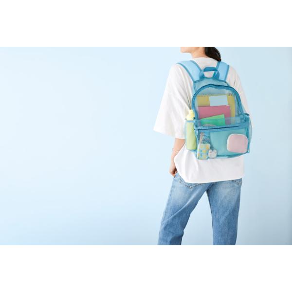 リュック メッシュ素材 蒸れにくい レジャー アウトドア ノベルティ 小ロット 通気性抜群！メッシュリュックサック
