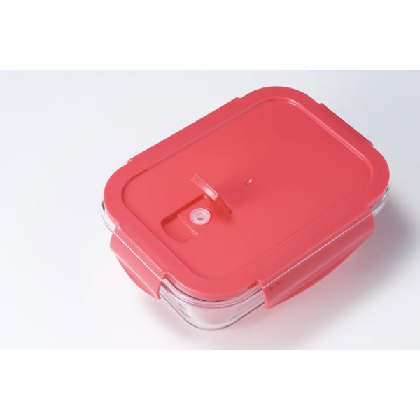 保存容器 600ml 耐熱ガラス お弁当箱 電子レンジ オーブン 冷蔵 便利グッズ ノベルティ 小ロット フタ付耐熱ガラス保存容器