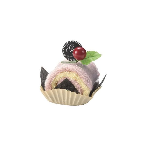 ケーキタオル ハンドタオル ハンカチタオル 綿100％ プチギフト かわいい雑貨 ノベルティ クリームロールタオル