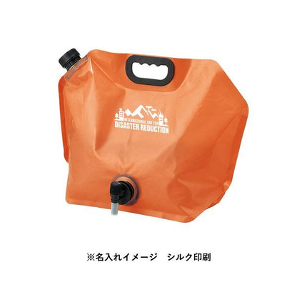 給水タンク 8リットル コック付き 非常用給水袋 アウトドアグッズ 防災 断水対策 備品 ノベルティ 目盛り付ウォータージャグ8L