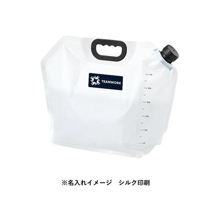 給水タンク 8リットル コック付き 非常用給水袋 アウトドアグッズ 防災 断水対策 備品 ノベルティ 目盛り付ウォータージャグ8L