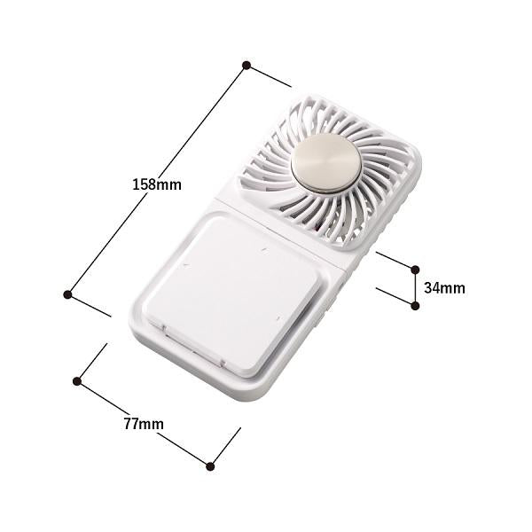 猛暑対策 ハンディファン 冷却プレート USB扇風機 スマホスタンド付き 熱中症対策 暑さ対策 涼感グッズ スマホスタンド付冷却プレートUSBファン