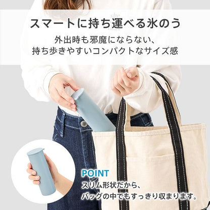携帯氷のう 保冷ケース付き 首 冷却 アイシング 猛暑対策 熱中症対策 暑さ対策 涼感グッズ ポータブルシリコン氷のう