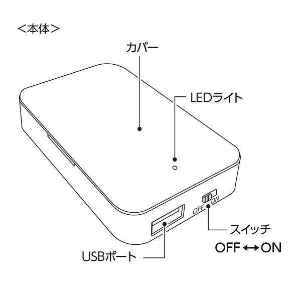 乾電池式 モバイルチャージャー 非常用 スマホ充電器 防災グッズ ノベルティ 乾電池式モバイルチャージャー（単3乾電池×3本）