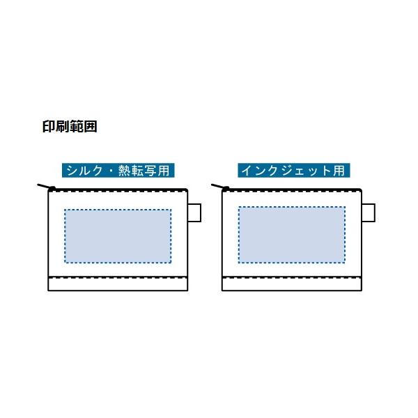 フェアトレードコットンキャンバスフラットポーチ Mサイズ ナチュラル