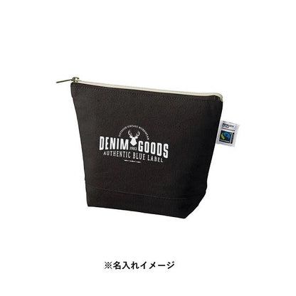 フェアトレードコットン SDGs 舟形ポーチ 小物入れ ノベルティ フェアトレードコットンキャンバスデイリーポーチ Sサイズ