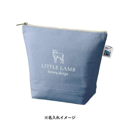 フェアトレードコットン SDGs 舟形ポーチ 小物入れ 格安 景品 ノベルティ 販促品 フェアトレードコットンキャンバスデイリーポーチ Mサイズ