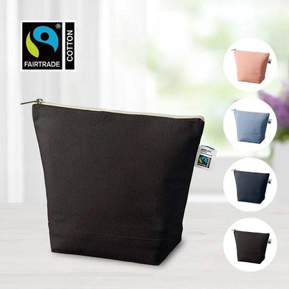 フェアトレードコットン SDGs 舟形ポーチ 小物入れ 格安 景品 ノベルティ 販促品 フェアトレードコットンキャンバスデイリーポーチ Mサイズ
