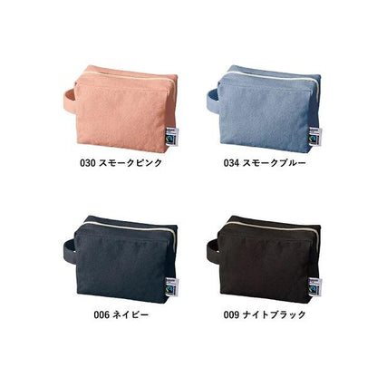 フェアトレードコットン SDGs ポーチ 小物入れ 格安 景品 ノベルティ 販促品 フェアトレードコットンキャンバスファスナーポーチ Mサイズ