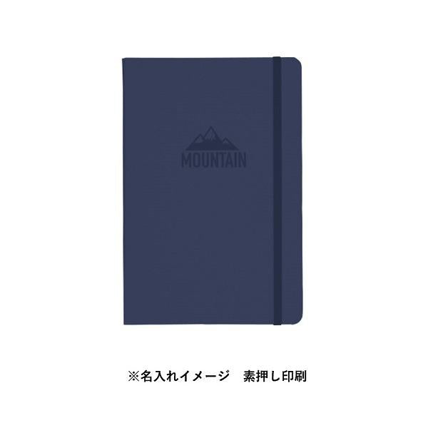 A5ノート バンド付き 6mm幅罫線 かっこいい文具 おしゃれ雑貨 記念品 ノベルティ 小ロット ハードカバーA5ノート
