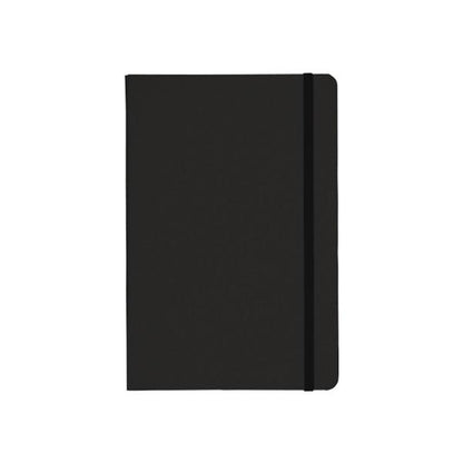 A5ノート バンド付き 6mm幅罫線 かっこいい文具 おしゃれ雑貨 記念品 ノベルティ 小ロット ハードカバーA5ノート