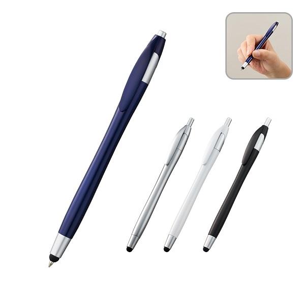 ボールペン 0.7mm タッチペン エコ素材 接触防止グッズ 記念品 デュアルライトタッチペン（再生ABS）
