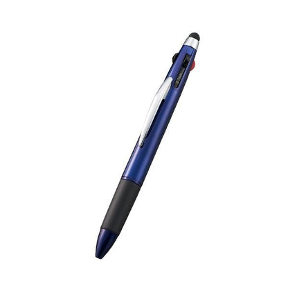 3色ボールペン タッチペン エコ素材 接触防止グッズ 便利文具 記念品 タッチペン付3色＋1色スリムペン（再生ABS）