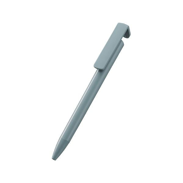 ボールペン 0.7mm スマホスタンド エコ素材 再生PET おしゃれ文具 記念品 スマホスタンド付OBPボールペン（再生PET）