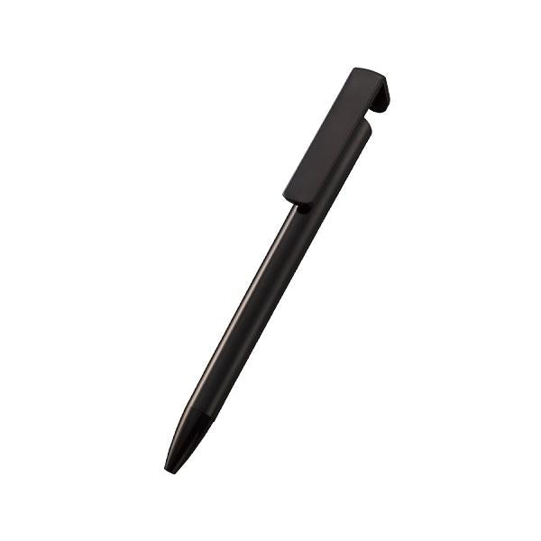 ボールペン 0.7mm スマホスタンド エコ素材 再生PET おしゃれ文具 記念品 スマホスタンド付OBPボールペン（再生PET）