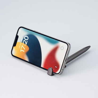ボールペン 0.7mm スマホスタンド エコ素材 再生PET おしゃれ文具 記念品 スマホスタンド付OBPボールペン（再生PET）
