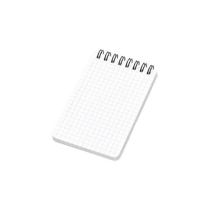 リングメモ A7 方眼線 再生紙使用 エコ文具 記念品 リサイクルA7リングメモ 麦わら配合表紙
