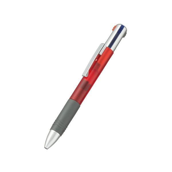 3色ボールペン ブラック2本 文具 記念品 3色+1色ボールペン 再生ABS