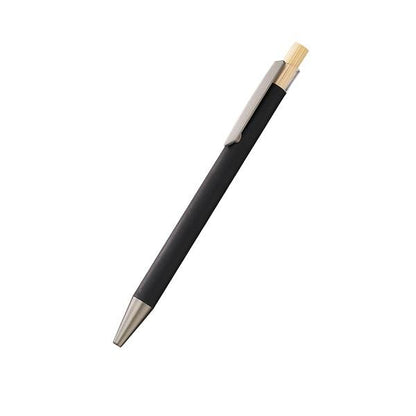 ボールペン 0.7mm エコ素材 再生アルミ 天然竹 おしゃれ文具 記念品 マットスタイリッシュボールペン（再生アルミ）