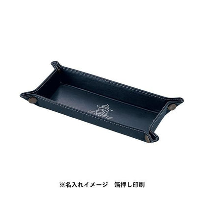 ペントレイ デスク整理 小物トレイ PUレザー 高級感 ステーショナリーグッズ 記念品 プチギフト ノベルティ レザースタイルペントレイ
